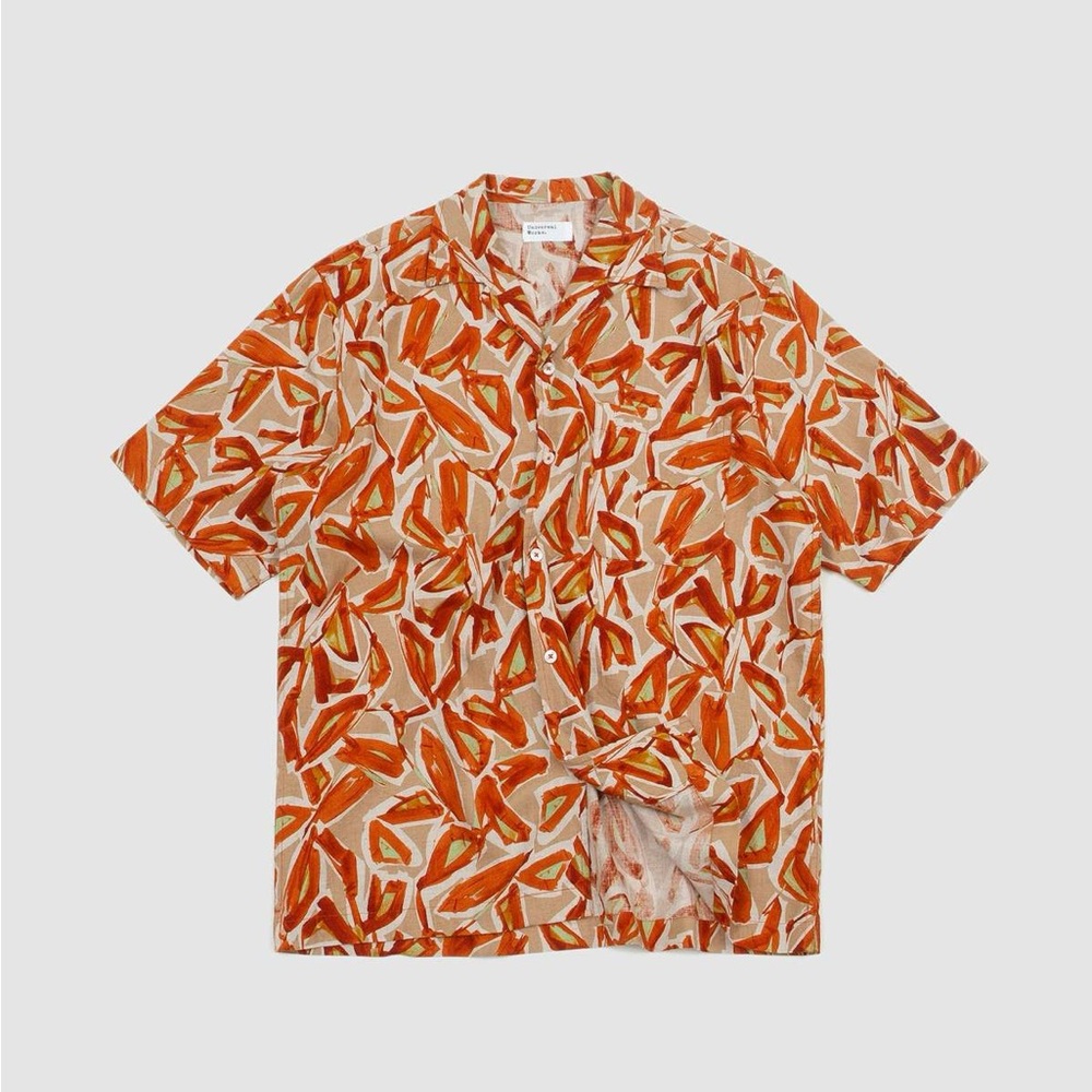 NWT Universal Works Artist Flower Minari Shirt Men’s XL Terracotta Linen